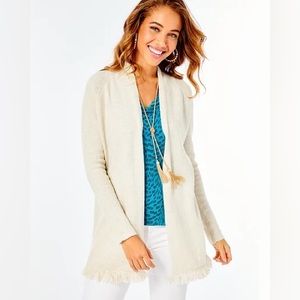 Lilly Pulitzer- Tatum Cardigan in “coconut metallic” (brand new with tags)